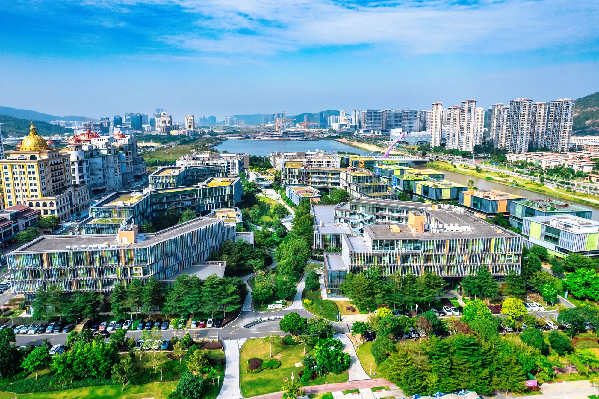 Aerial view of Hengqin